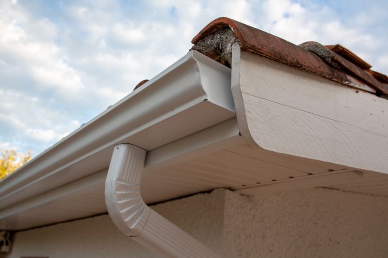 Gutter System on Roof